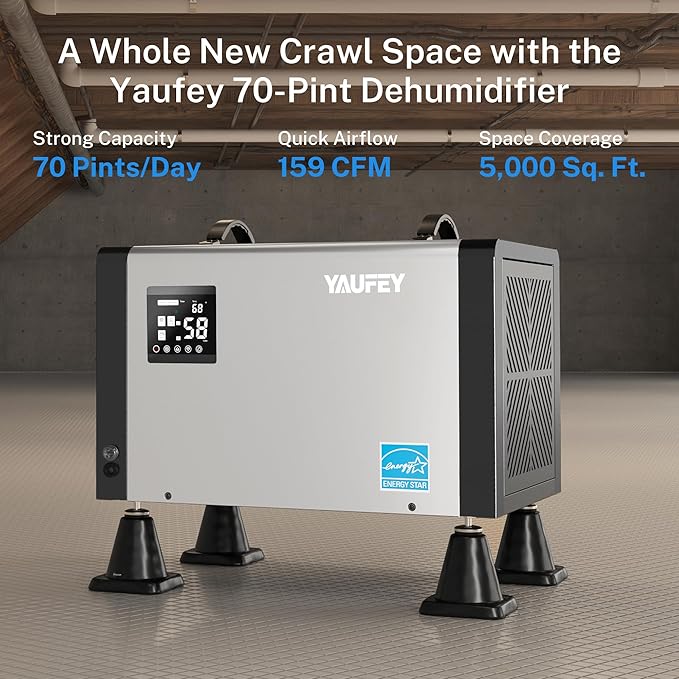 Yaufey 70 Pint Energy Star Commercial Dehumidifier - Image 2