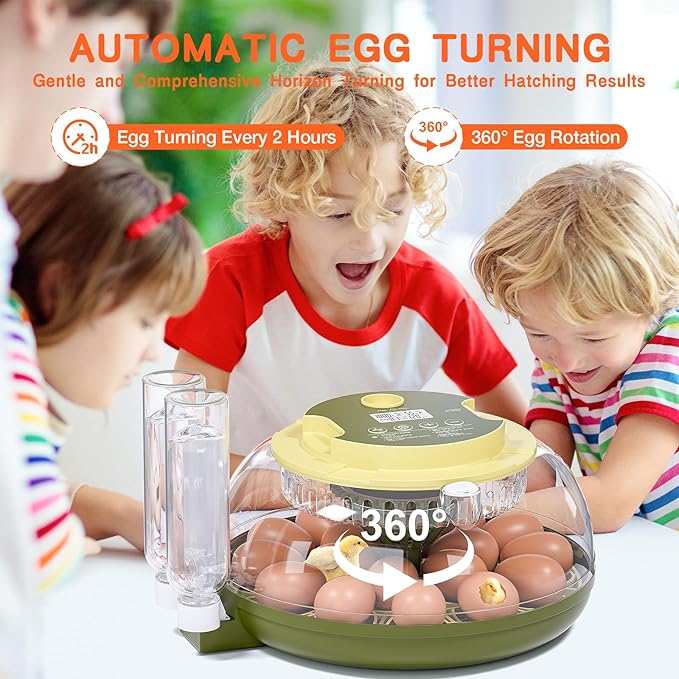 18 Egg Incubator, Incubator for Hatching Eggs, Automatic Egg Turning and - Image 6