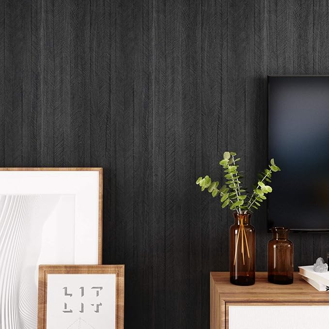 WESTICK Black Wood Countertop Contact Paper Peel and Stick Wallpaper Waterproof - Image 4