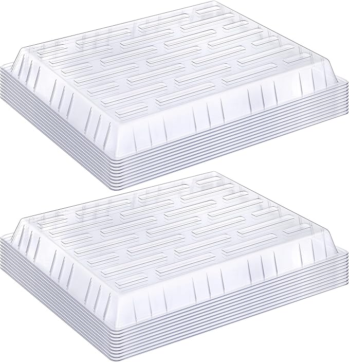 20 Pack Clear Plastic Humidity Domes by CroBlissful