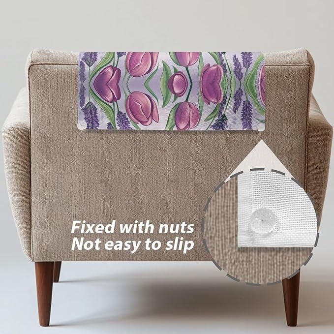 Robin Bird Headrest Protector for Small Recliner Waterproof Furniture - Image 6