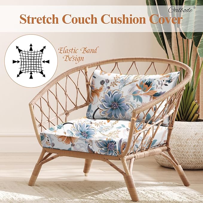 12Pcs High Elastic Digitally Printed Sofa Seat Cushion Cover - Image 3