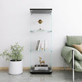 Yoluckea 3 Shelves Glass Display Cabinet by Yoluckea