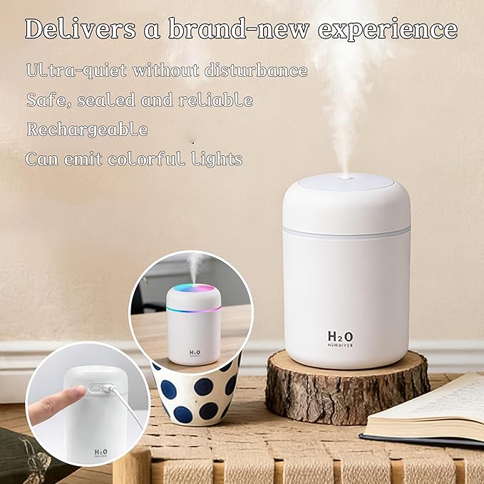 300ml USB Cool Mist Small Humidifier - Image 5