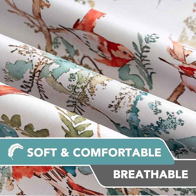 H.VERSAILTEX 100% Blackout Floral Curtains 84 inch Length 2 Panels Vintage - Image 7