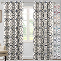 H.VERSAILTEX Blackout Curtains Printed Design 84 Inch Length 2 Panels Set by HVERSAILTEX
