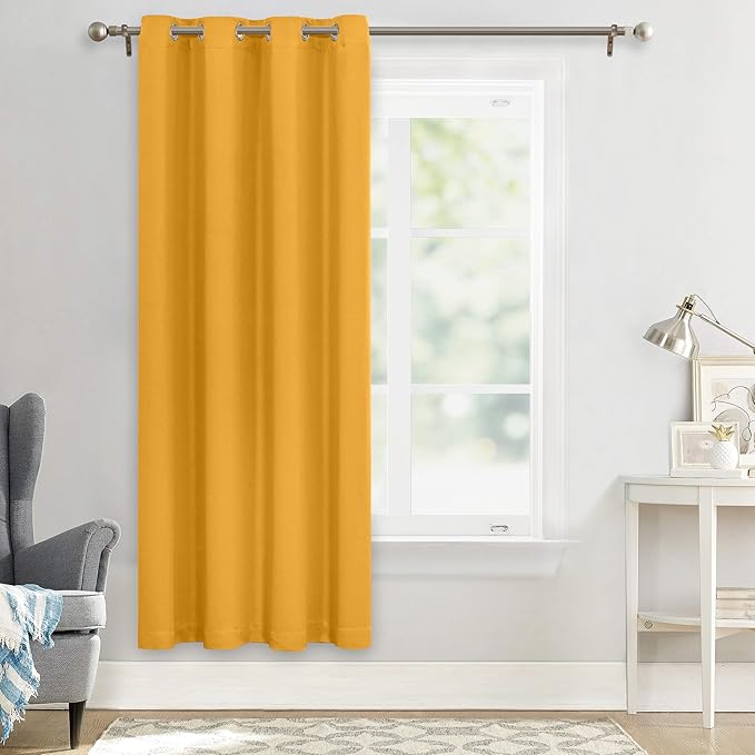 MYSKY HOME Blackout Curtain for Bedroom, Grommet Room Darkening Curtain - Image 8