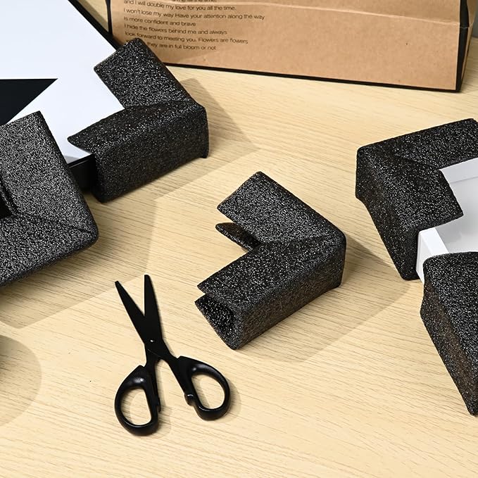 12 Pcs Foam Corner Protectors for Shipping, L-Shaped Edge Guards for TV Moving - Image 8