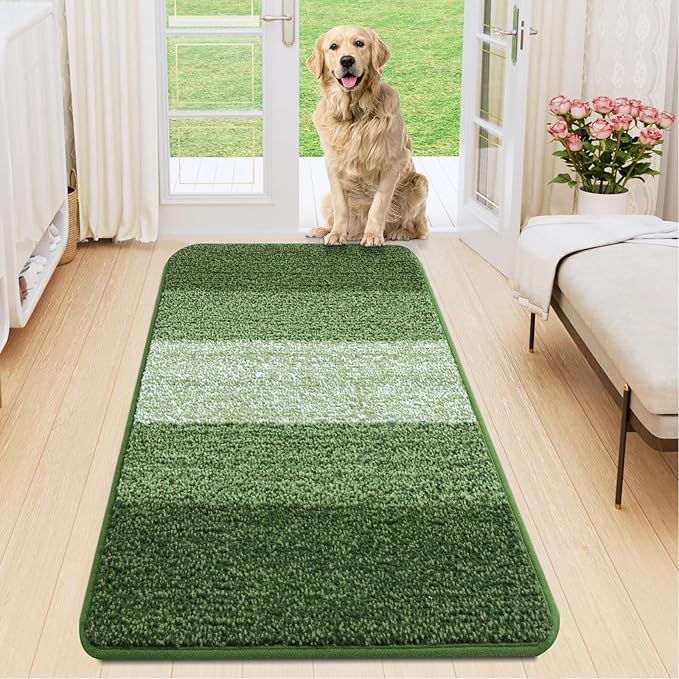 Smiry Dog Door Mat for Muddy Paws, Absorbs Moisture and Dirt, Low-Profile by Smiry