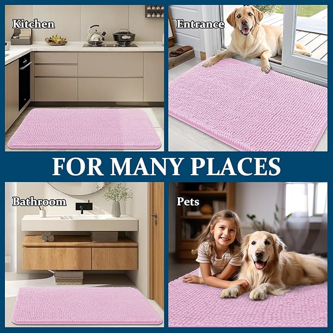 OLANLY Dog Door Mat for Muddy Paws 24x16, Absorbs Moisture and Dirt, Absorbent - Image 8
