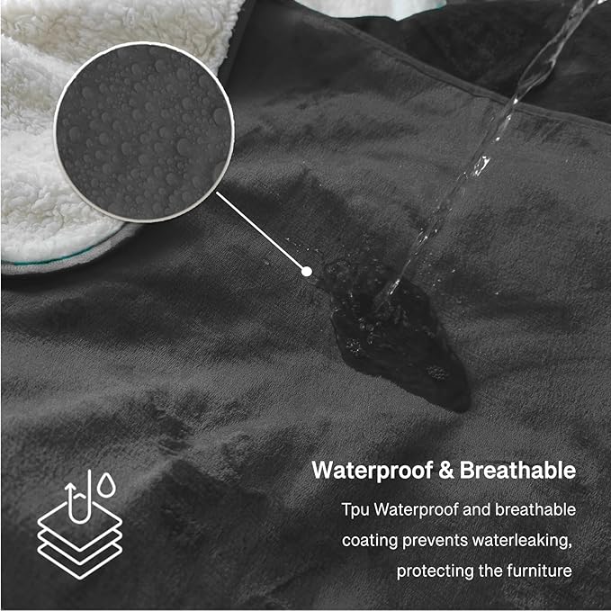Waterproof Queen Size Blankets for Bed 60'' x 80'', Water Proof and Stain - Image 2