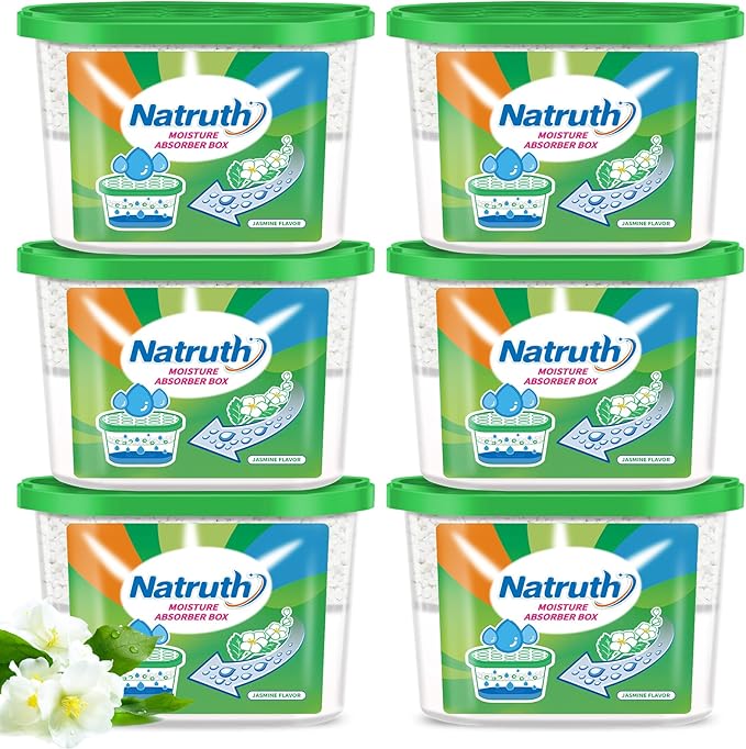 NATRUTH Moisture Absorber boxes, Jasmine 800ml*12.5OZ Closet Dehumidifier by HOME