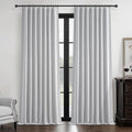 Light Grey Blackout Curtains 102 Inch Length 2 Panels Set by QJMYDECO