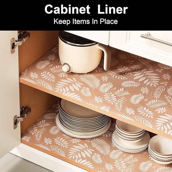 Cooyes Shelf Liners for Kitchen Cabinets Waterproof & Oil-Proof Kitchen - Image 2