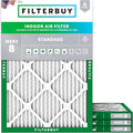 Filterbuy 16.5x21x1 Air Filter MERV 8 Essential Dust & Allergy Defense by Filterbuy