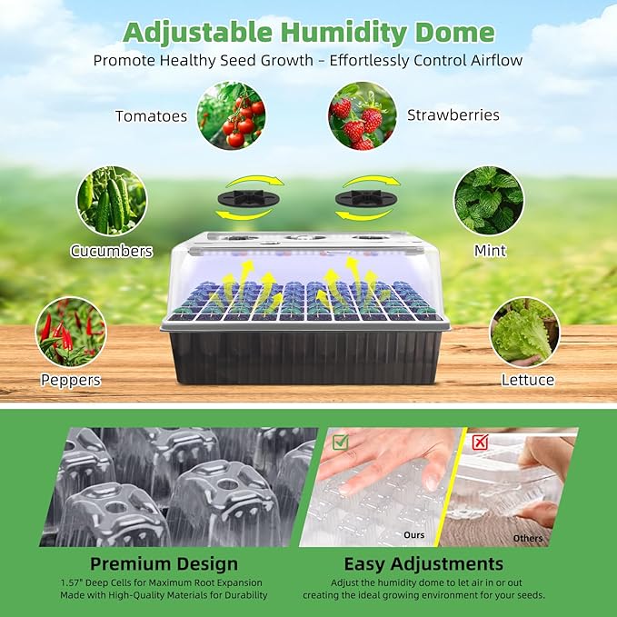 120-Cell Self-Watering Seed Starter Tray - Image 5