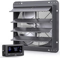 iLIVING 14" Wall Mounted Shutter Exhaust Fan, Automatic Shutter, Temperature by iLiving