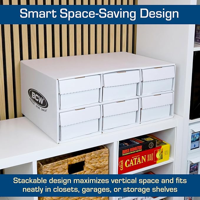 BCW 1600 Count Two Row Card House Storage Box - Image 5
