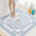 Square Shower Mat Non Slip: 24x24 Inch Extra Large Shower Mats by KAZOLEN