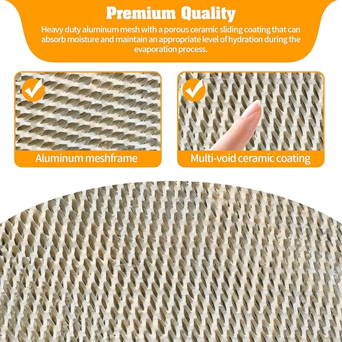 DerBlue 2PACK 35 Water Panel Humidifier Replacement Filter Compatible - Image 5