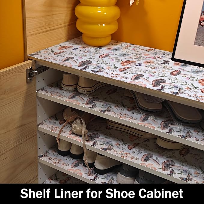 Mushroom Shelf Liners Non Adhesive 12IN x 20FT and Strong Non-Slip Shelf and - Image 8