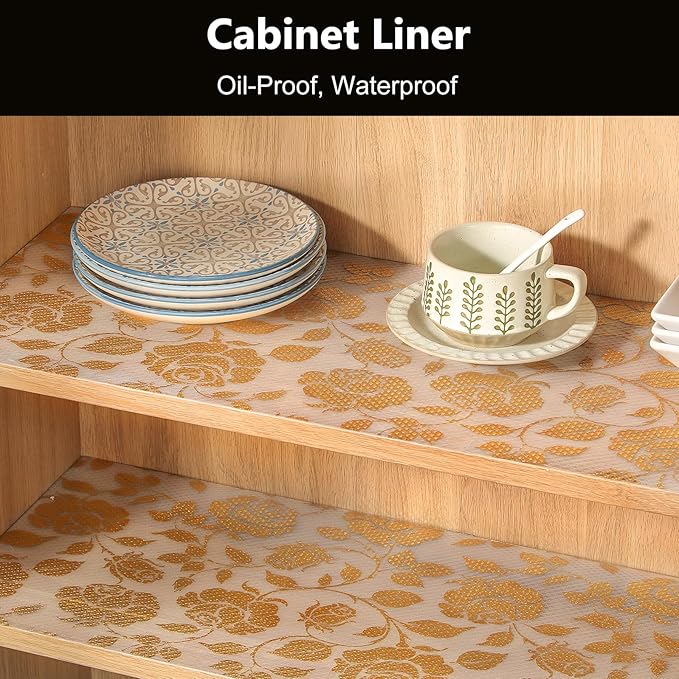 INNOLITES Shelf Liner for Cabinets, Non-Adhesive for Kitchen Drawer Liner - Image 2
