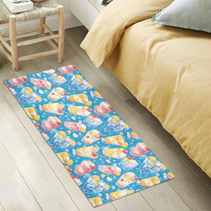 Summer Drink Cool Ice Blue Decorative mats - Image 5