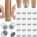 24PCS Silicone Chair Leg Floor Protectors by Violibar