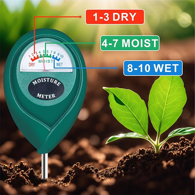 XLUX Long Probe Deep Use Soil Moisture Meter Sensor, Water Monitor Indicator - Image 3