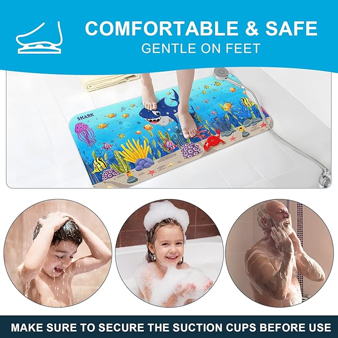XIYUNTE Baby Bath Mat for Tub Non Slip Kids Bath Mat - Image 7