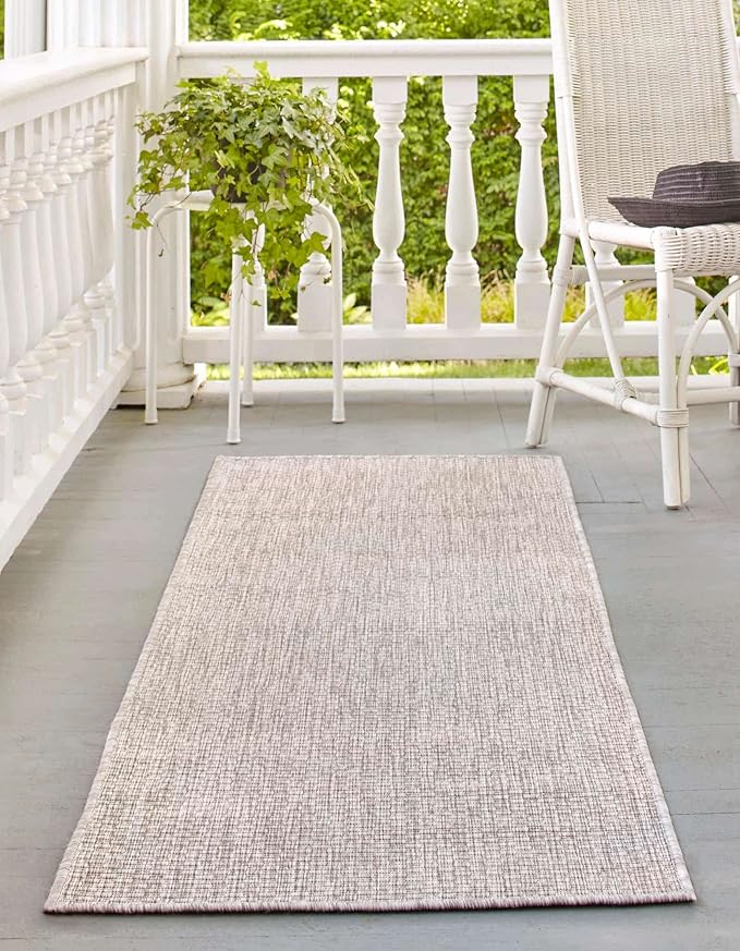 Unique Loom Collection Casual Transitional Solid Heathered Indoor/Outdoor - Image 4