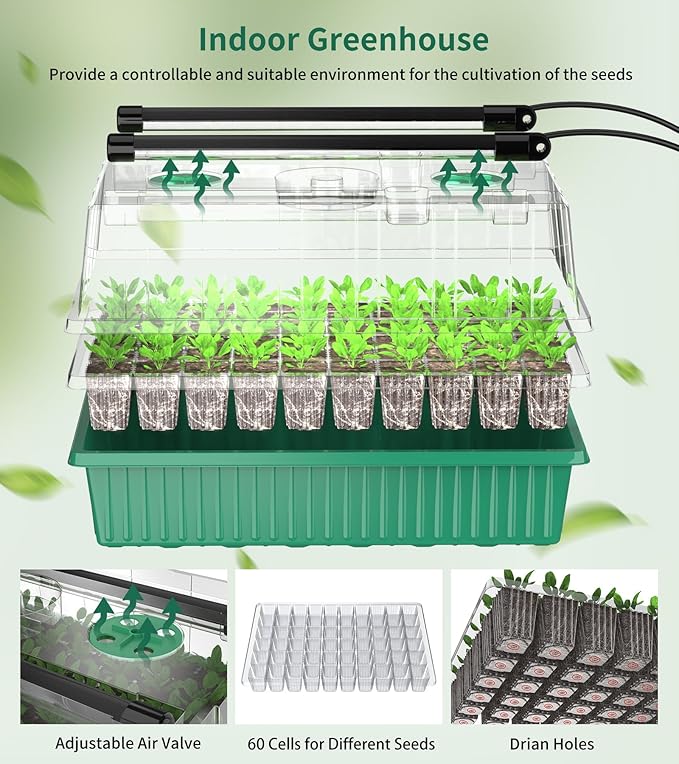 Seed Starter Tray, 120-Cells Seed Starter Kit - Image 3
