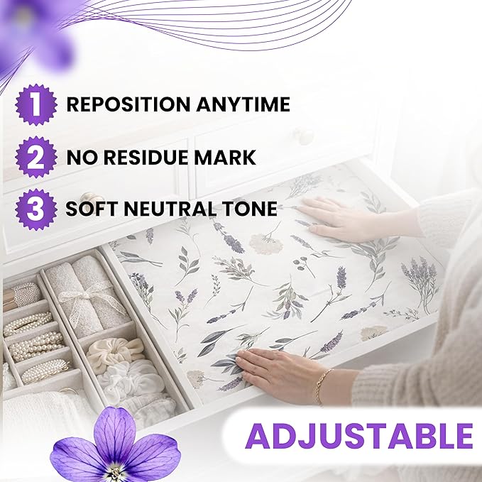 8X Lavender Scented Drawer Liners - Image 3