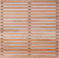 bingaai Cedar Wood Shower Mat 36" × 36" Square, Cedar Wooden Bath Mats by WhenStyleMeetsPracticality