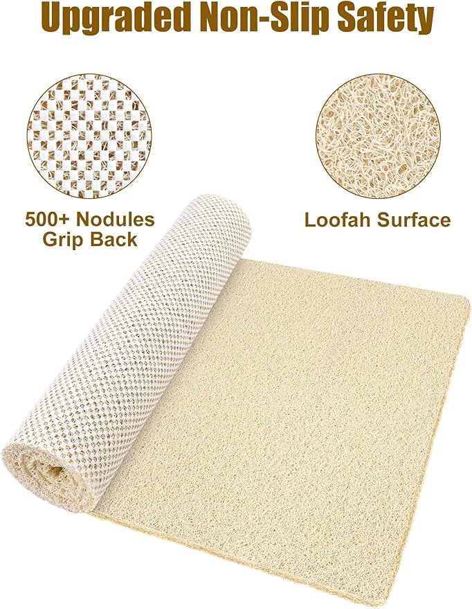 Extra Large Shower Mat, Yonala 31.5 x 47.2 Inch Non Slip Shower Mats - Image 3