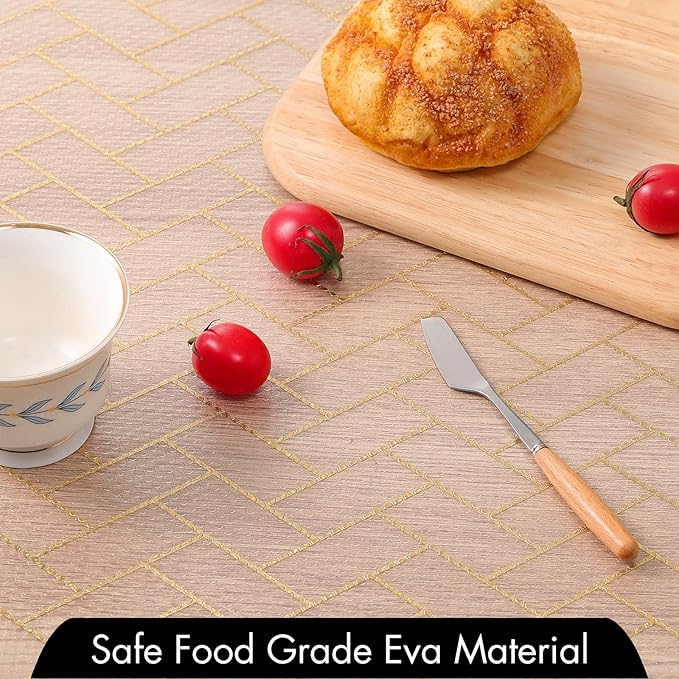 Cooyes Shelf Liner for Kitchen Cabinets – Non-Adhesive Waterproof Drawer Liner - Image 4