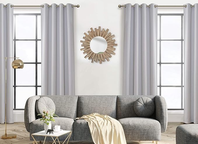 MYSKY HOME White Door Curtains Blackout Curtains - Image 7