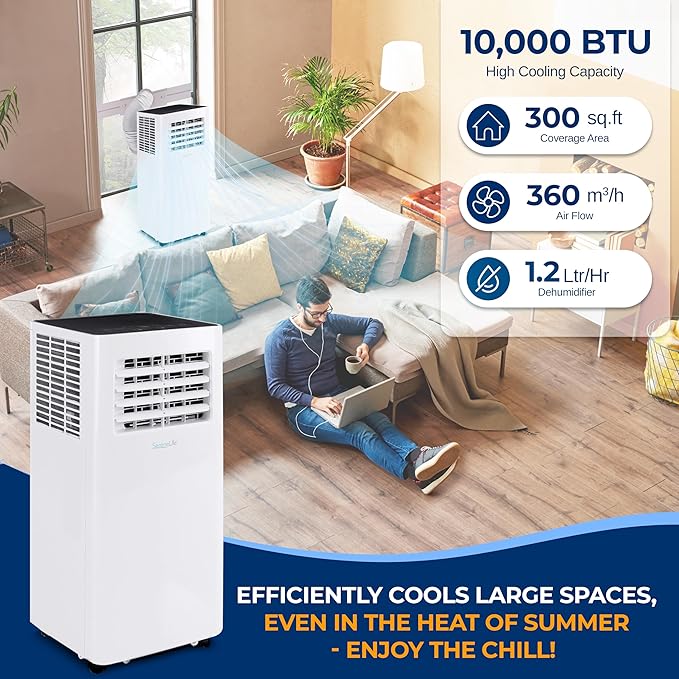 SereneLife Small Air Conditioner Portable 10, 000 BTU - Image 2