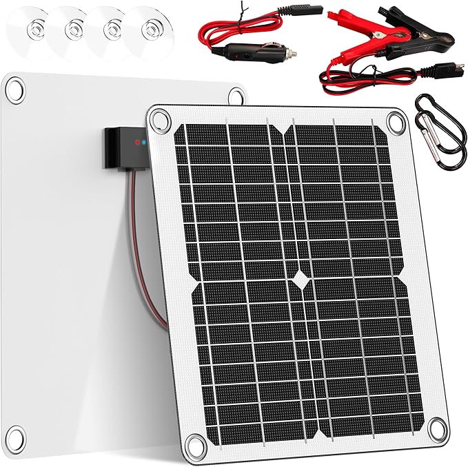Waterproof 20W 12V Solar Battery Charger ，Maintainer Pro by Unknown