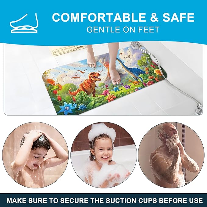 XIYUNTE Baby Bath Mat for Tub Non Slip Kids Bath Mat - Image 7