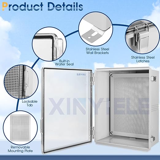 Waterproof Outdoor Project ABS Plastic Junction Box IP67 Weatherproof Dustproof - Image 3