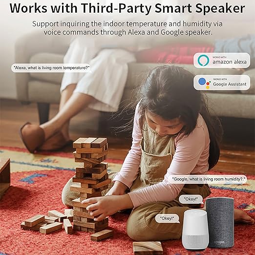 Tuya Smart Wireless Battery Powered Humidity and Temperature Sensor, Free Data - Image 2