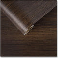 CRE8TIVE Dark Brown Wood Peel and Stick Wallpaper Textured Faux Wood Grain by CRE8TIVE