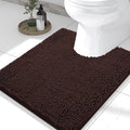 Smiry Luxury Chenille Toilet Rugs U-Shaped 24x20, Soft Absorbent Non-Slip by Smiry
