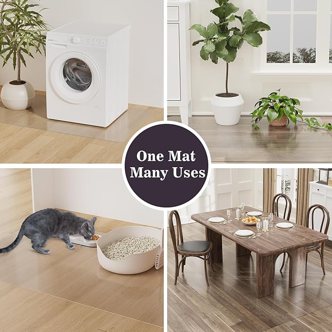 3'×5' Frosted Clear Waterproof Area Mat - Image 7
