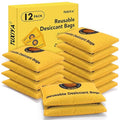 100g-12Pack Rechargeable Silica Gel Desiccant Packets, Color Indicating by Unknown