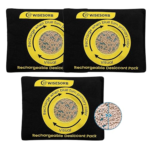 200g Reusable Molecular Sieve Desiccant Packs – Rechargeable Dehumidifier by Wisesorb