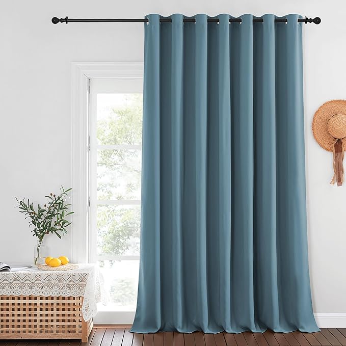 NICETOWN Patio Door Curtain Sound Blocking, Bedroom Privacy Room Divider Curtain by NICETOWN