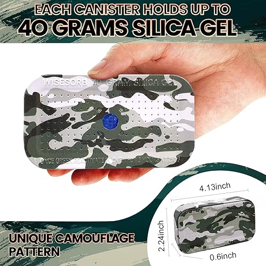 2 Packs Gun Safe Dehumidifier 40 Gram Reusable Indicating Silica Gel Desiccant - Image 3