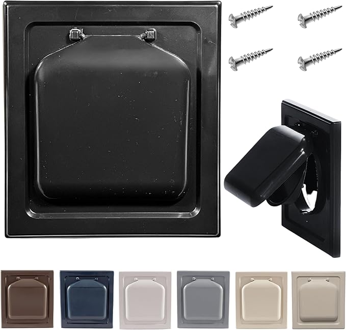 NO-PEST VENT, Exclusive Dual Door Dryer Vent Cover Outdoor 4 inch or Bathroom by No-PestVent